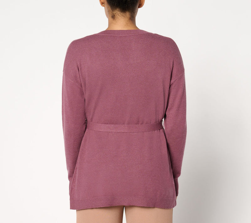 BEAUTIFUL by Lawrence Zarian Wrap Front Belted Cardigan — View 10