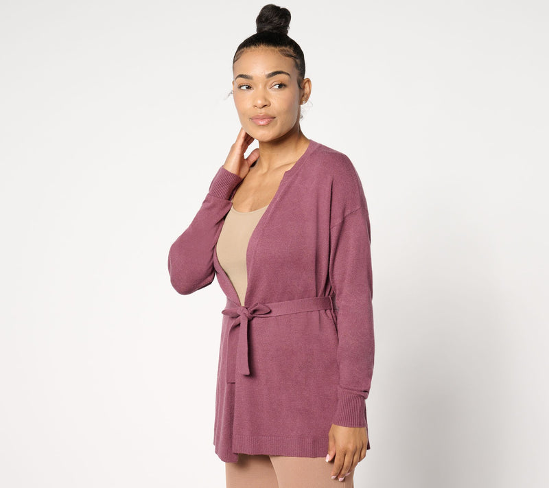 BEAUTIFUL by Lawrence Zarian Wrap Front Belted Cardigan — Main view