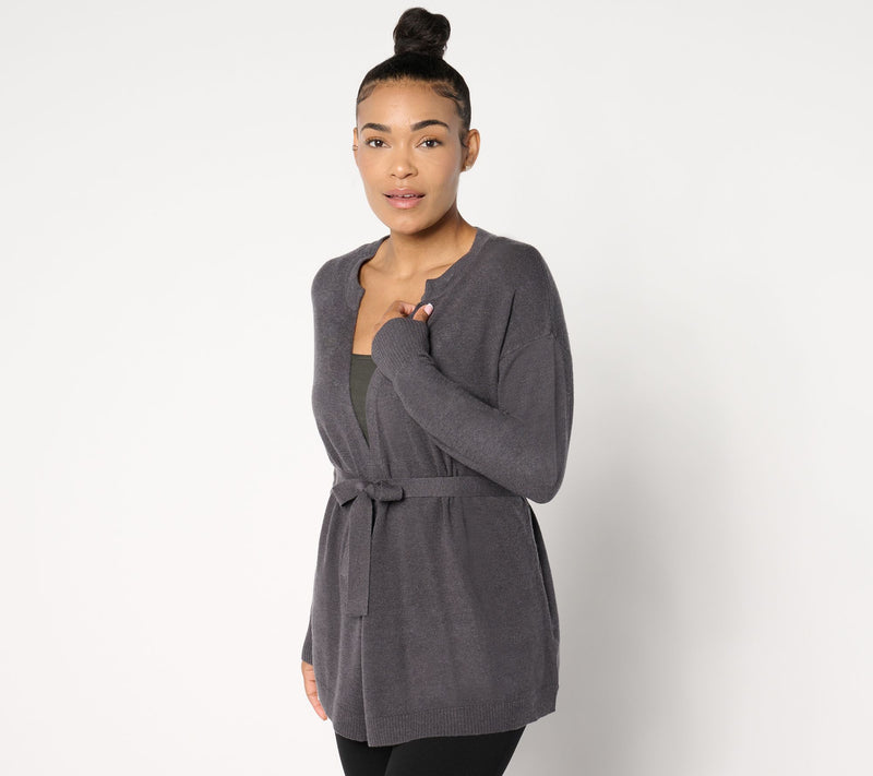 BEAUTIFUL by Lawrence Zarian Wrap Front Belted Cardigan — View 7
