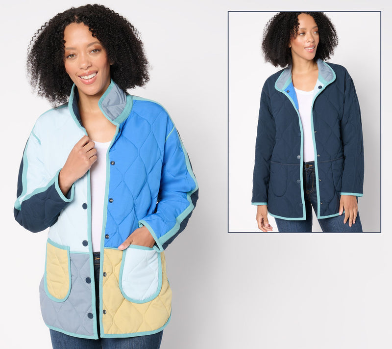 NIC+ZOE Mixed Up Reversible Coat — View 3