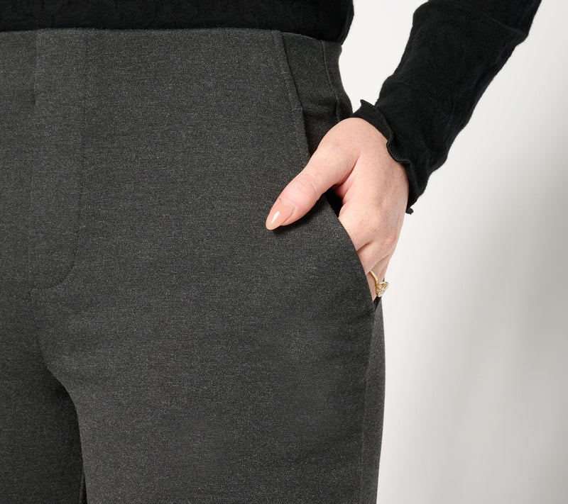 NIC+ZOE Drapey Ponte Wide Leg Pant — View 4