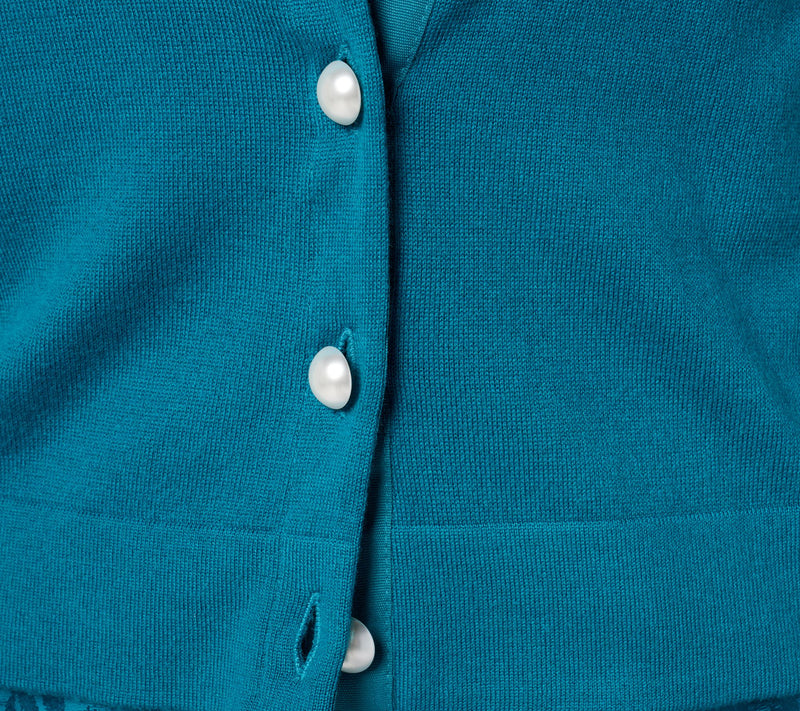 by Stacy London Cardigan with Novelty Buttons — View 11