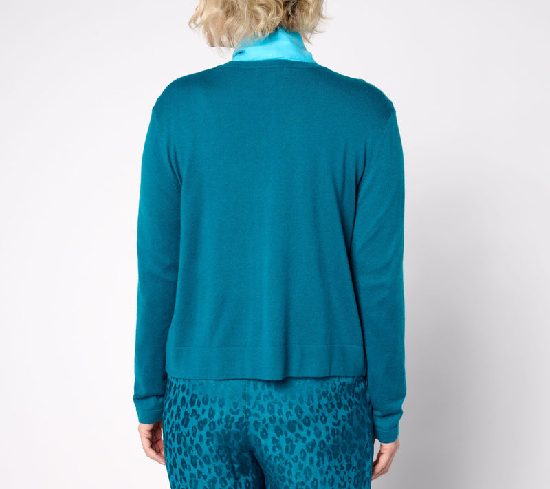 by Stacy London Cardigan with Novelty Buttons — View 9