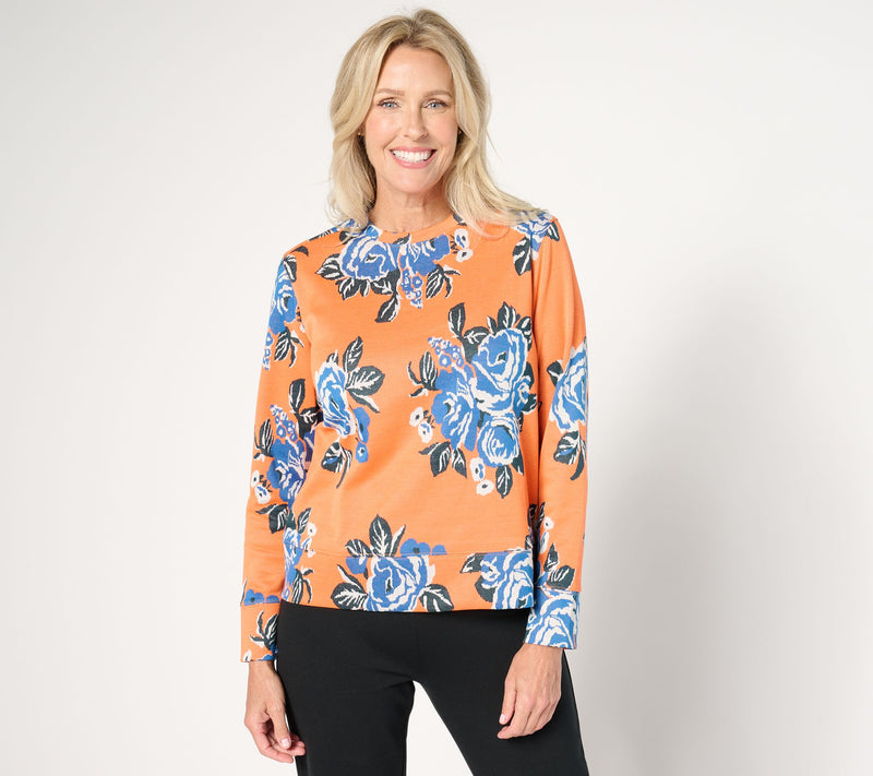 by Stacy London Core Printed Jacquard Top — View 8