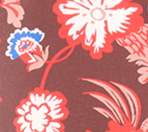 by Stacy London Printed Satin Button Front Shirt — View 4