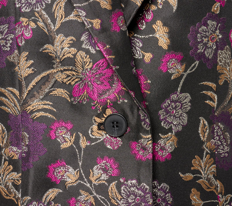 by Stacy London Regular Floral Brocade Topcoat — View 5