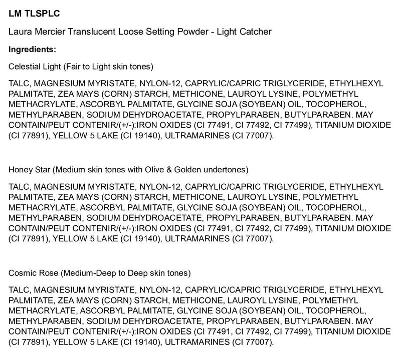 Laura Mercier Translucent Loose Setting Powder - Light Catcher — View 9