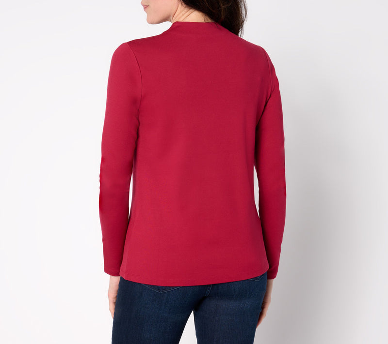 Women with Control Luxe Ponte Square Neck Top — View 8