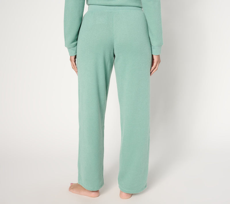 Cuddl Duds Jersey Back Sweater Lounge Pant — View 4