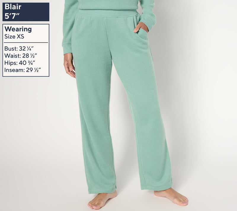 Cuddl Duds Jersey Back Sweater Lounge Pant — View 3
