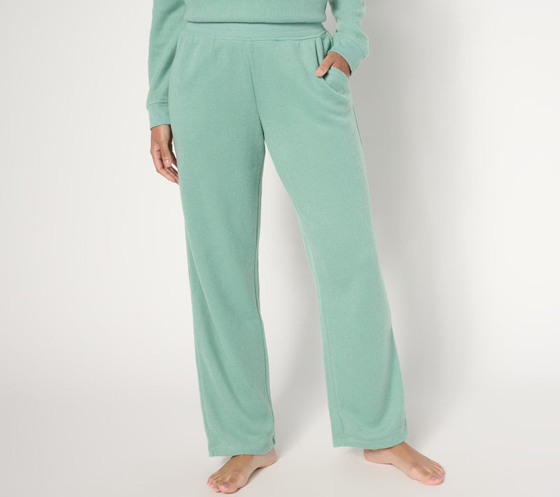 Cuddl Duds Jersey Back Sweater Lounge Pant — View 15