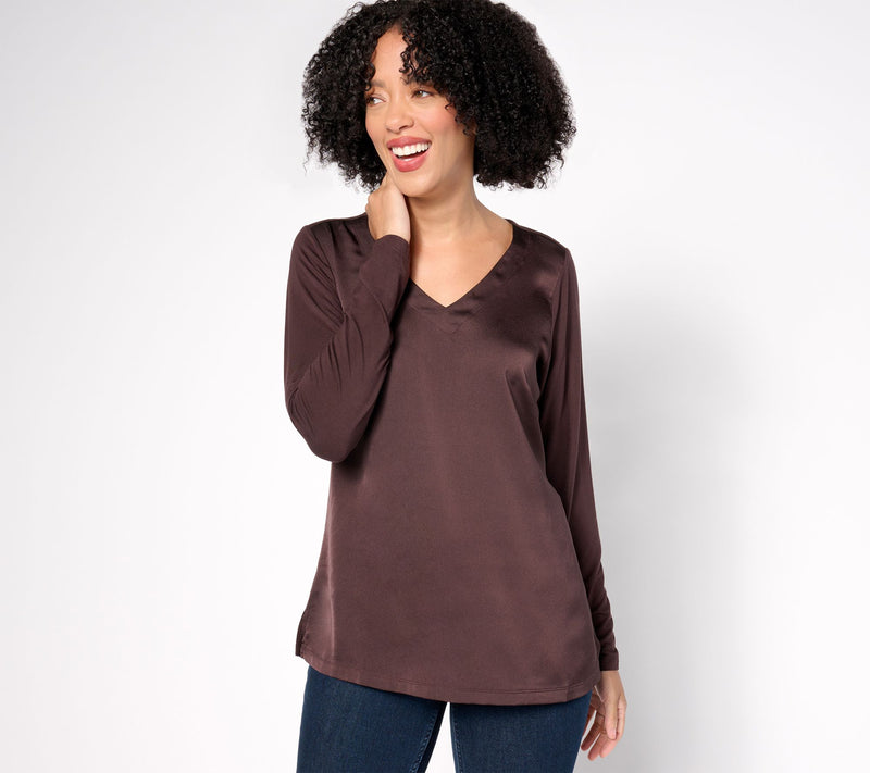 Belle by Kim Gravel Mixed Media Sateen Front Top — View 11