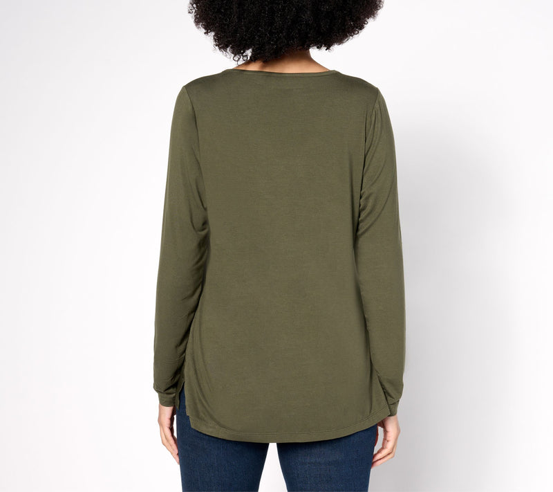 Belle by Kim Gravel Mixed Media Sateen Front Top — View 14