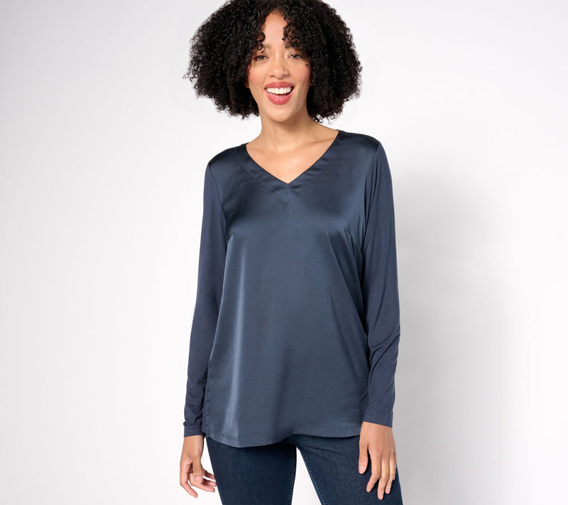 Belle by Kim Gravel Mixed Media Sateen Front Top — View 9