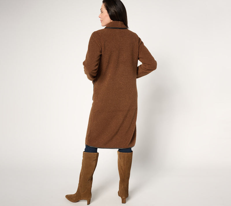 NIC+ZOE Trimmed Teddy Coat — View 4