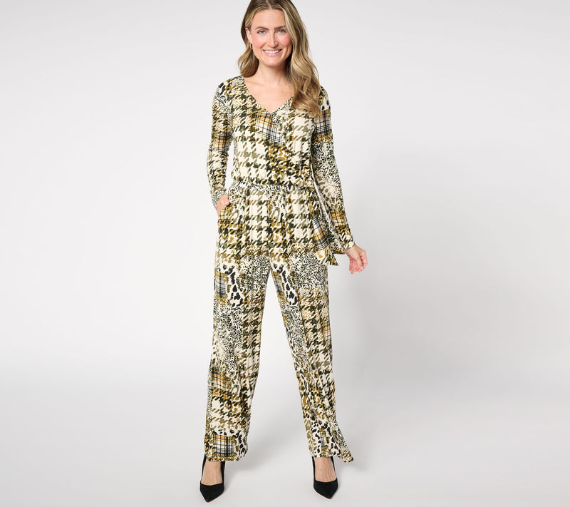 Women with Control Petite Knit Wrap Jumpsuit — View 5