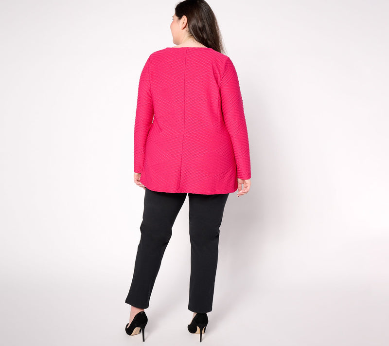 Women with Control Regular Textured Knit Top & Bottom Set — View 8