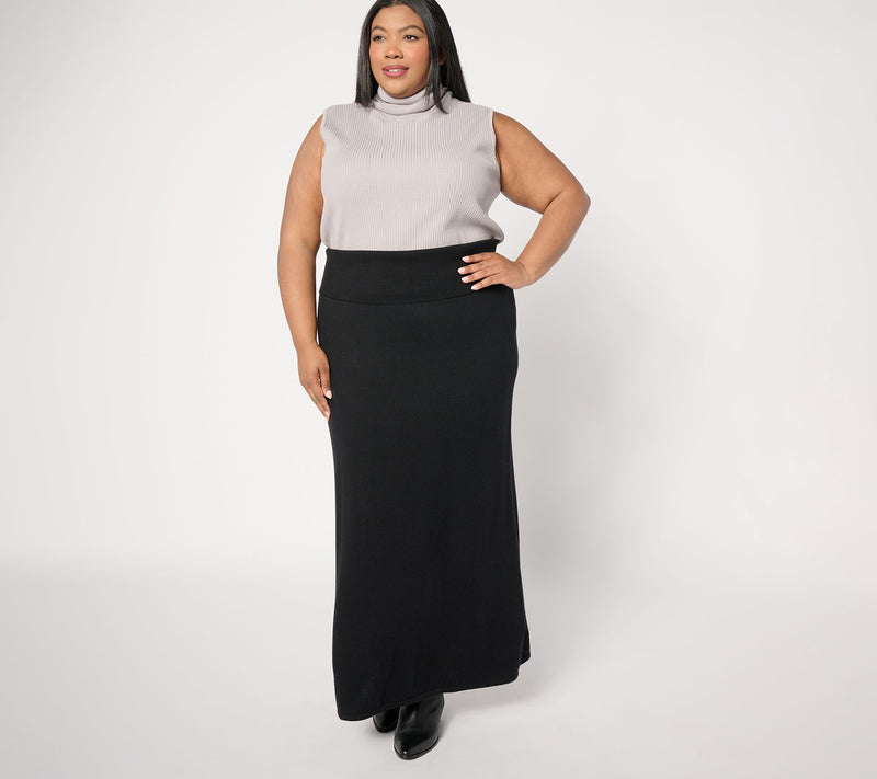 Women with Control Regular Sweater Maxi Skirt — View 7