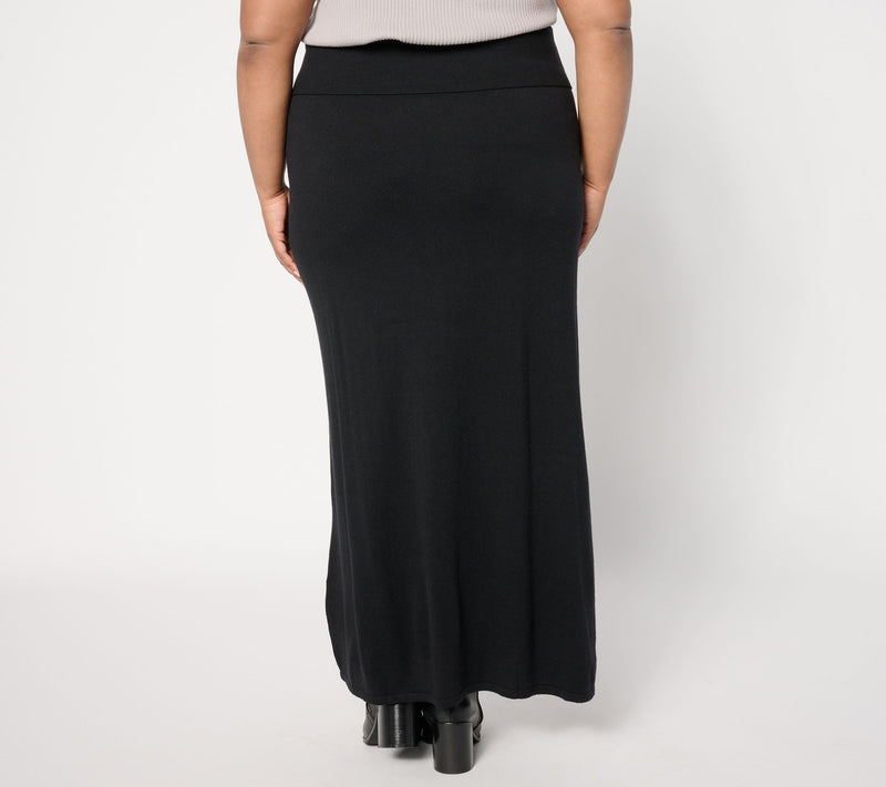 Women with Control Petite Sweater Maxi Skirt — View 6