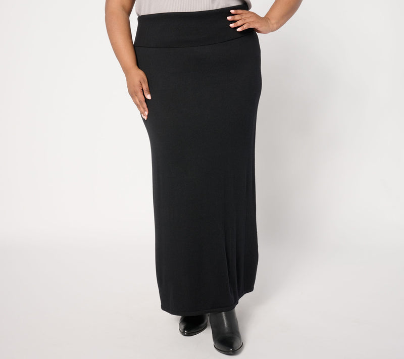 Women with Control Petite Sweater Maxi Skirt — View 3