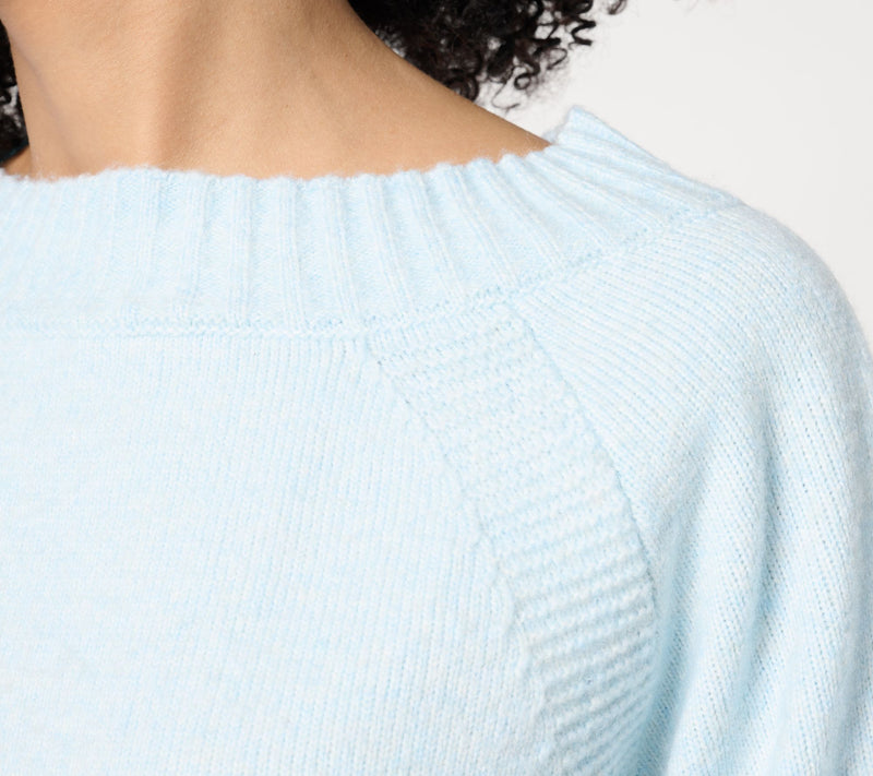 Me by Jennie Garth Bailey Boatneck Sweater with Raglan Detail — View 4