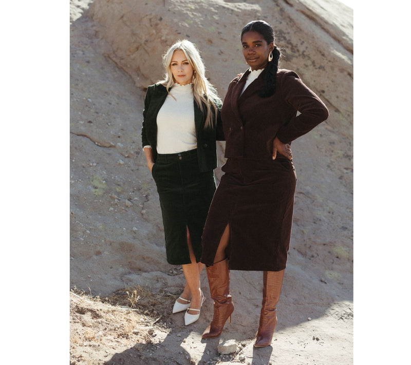 Me by Jennie Garth Petite Colette Corduroy Midi Skirt — View 11