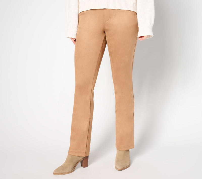 Belle by Kim Gravel Petite PerSuede Me 5 Pocket Boot Cut Jean — View 5