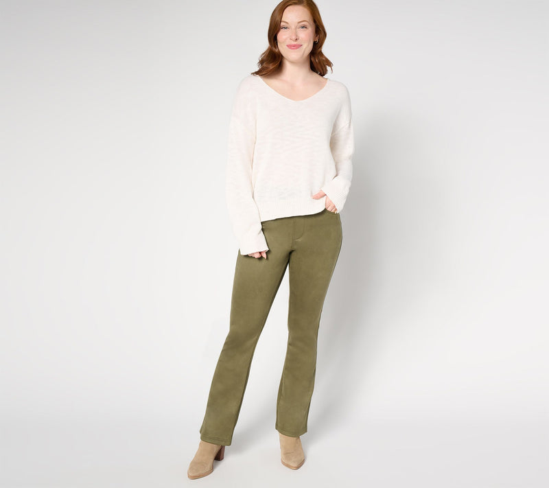 Belle by Kim Gravel Petite PerSuede Me 5 Pocket Boot Cut Jean — View 13