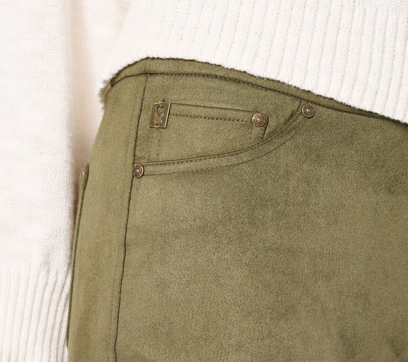 Belle by Kim Gravel Petite PerSuede Me 5 Pocket Boot Cut Jean — View 14