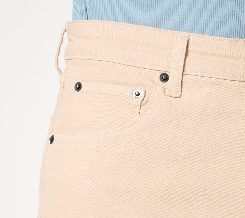 Me by Jennie Garth Regular Desert Sand Cuffed Wide Leg Jeans — View 6