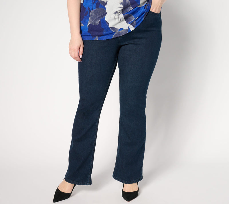BEAUTIFUL by Lawrence Zarian Regular Baby Boot Jean- Indigo — View 4