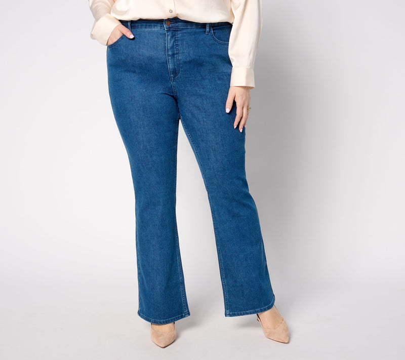BEAUTIFUL by Lawrence Zarian Regular Baby Boot Jean- Indigo — View 9