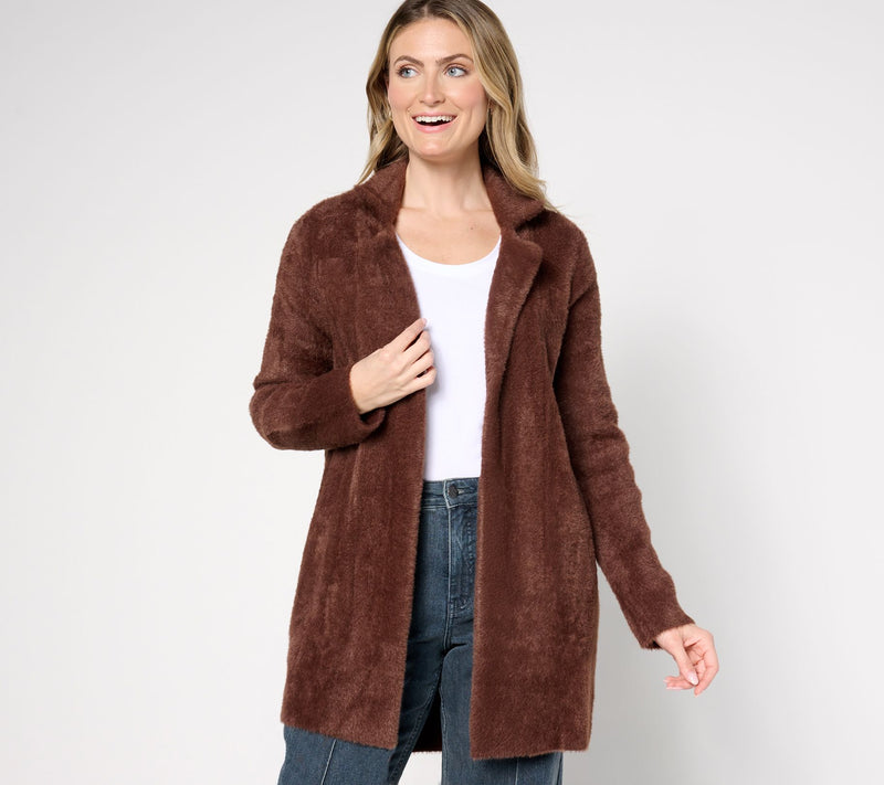 Liverpool Los Angeles Open-Front Coatigan Sweater — View 9