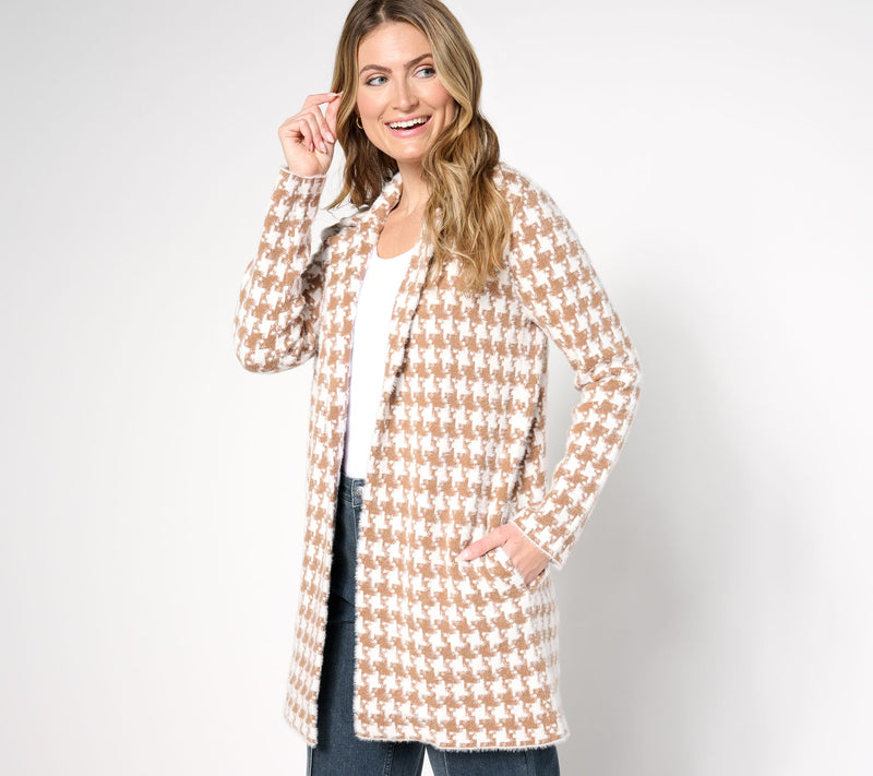 Liverpool Los Angeles Open-Front Coatigan Sweater — View 7