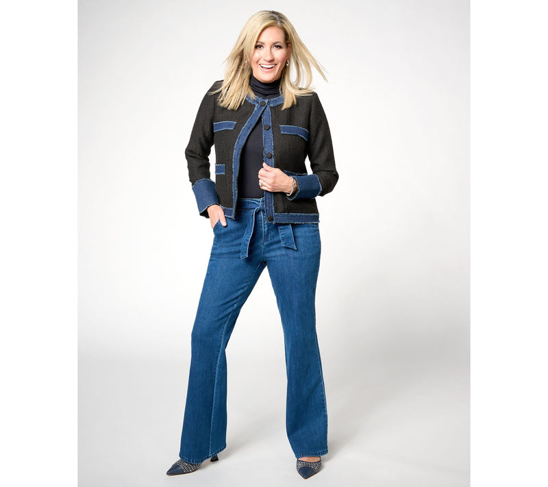 Studio Park x Shawn Killinger Regular Self-Belted Flare Jean — View 7
