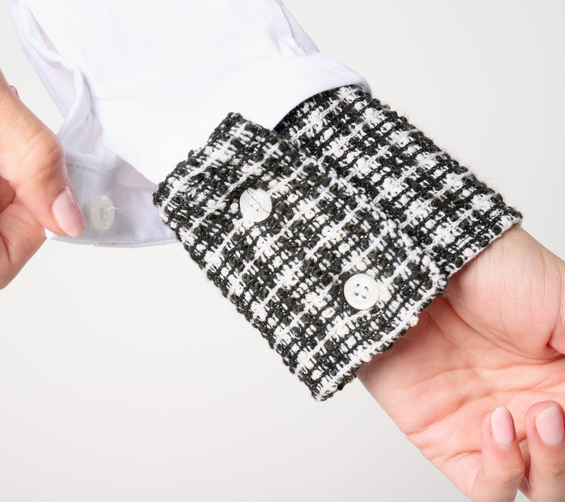 by Stacy London Addable Boucle Collar & Cuffs — View 6