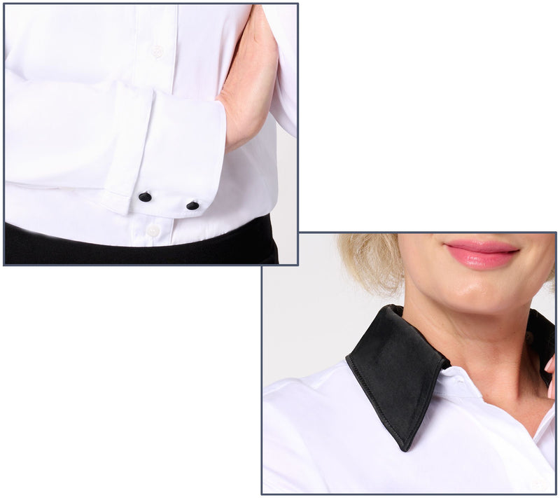 by Stacy London Addable Satin Collar & Cuffs — View 5