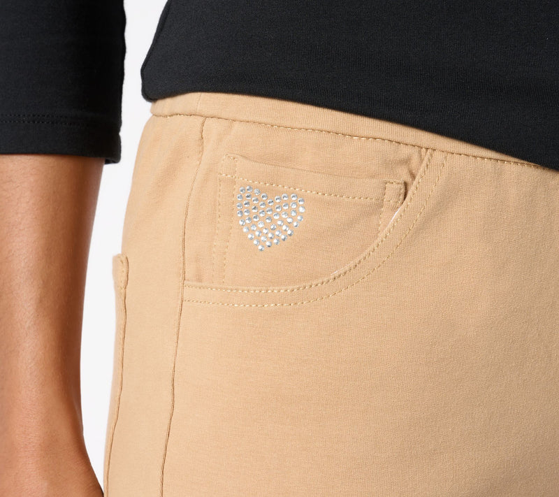 Quacker Factory DreamJeannes Regular Flat Waist Slim-Leg Pants — View 14