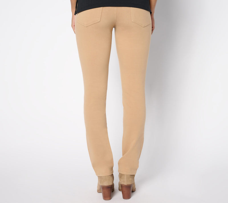 Quacker Factory DreamJeannes Tall Flat Waist Slim-Leg Pants — View 12