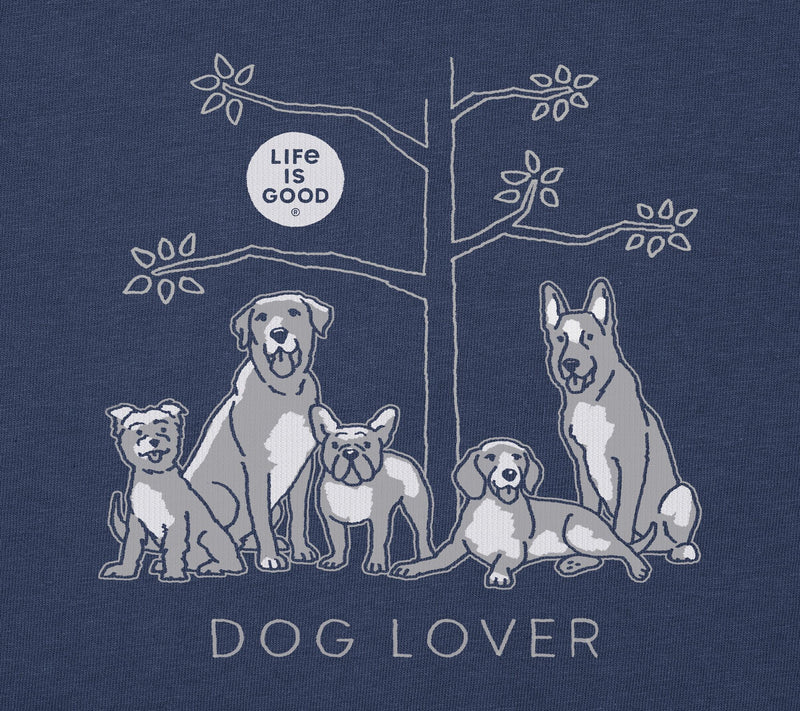 Life is Good Women's Dog Lover Tree Crusher Tee — View 4