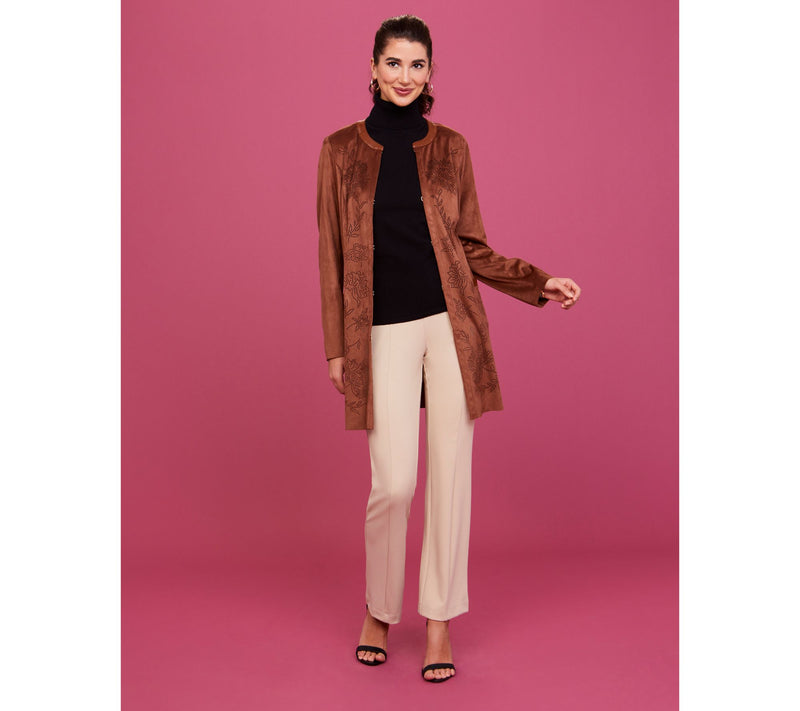 Isaac Mizrahi Live! Regular Icon Crepe Baby Bootcut Pants — View 7