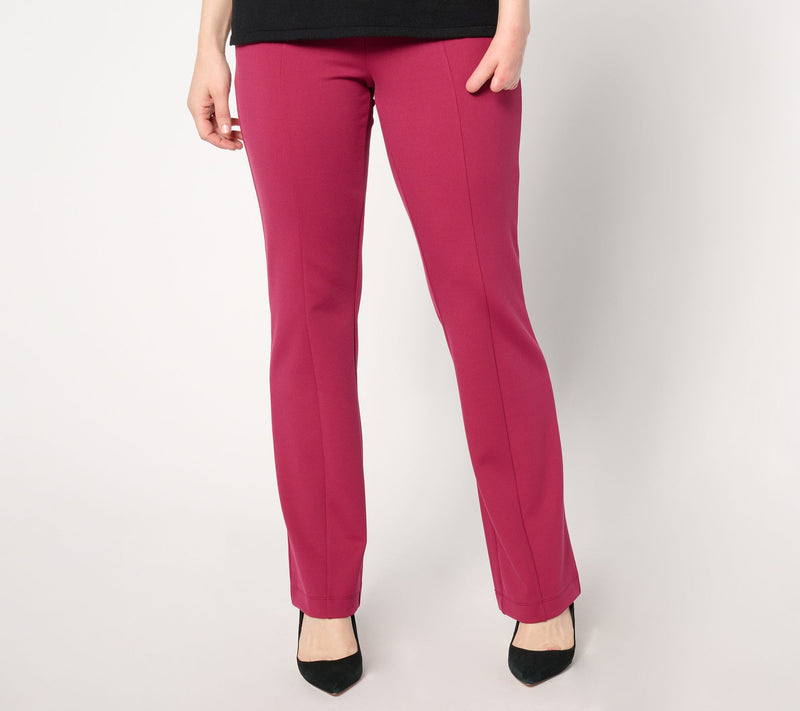 Isaac Mizrahi Live! Regular Icon Crepe Baby Bootcut Pants — Main view
