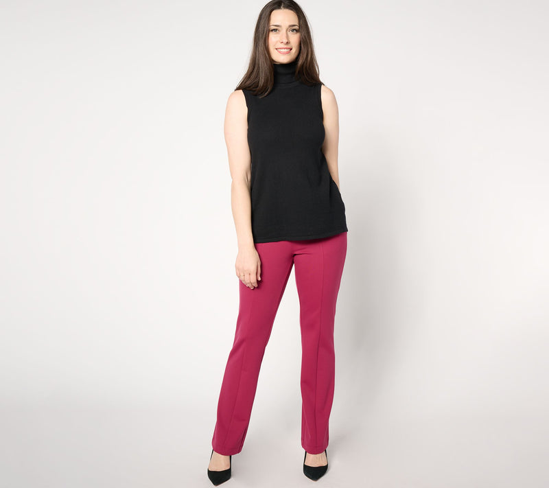 Isaac Mizrahi Live! Tall Icon Crepe Baby Bootcut Pants — View 5