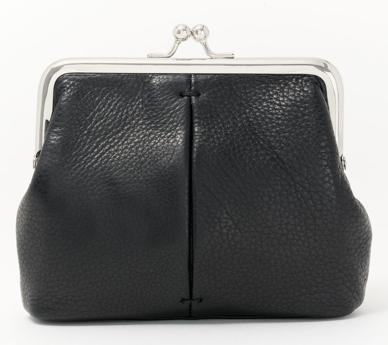 American Leather Co. Wolfe Frame Leather Kisslock Clutch — View 11