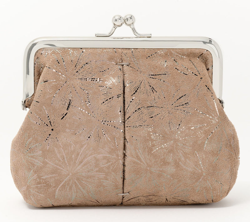 American Leather Co. Wolfe Frame Leather Kisslock Clutch — View 14