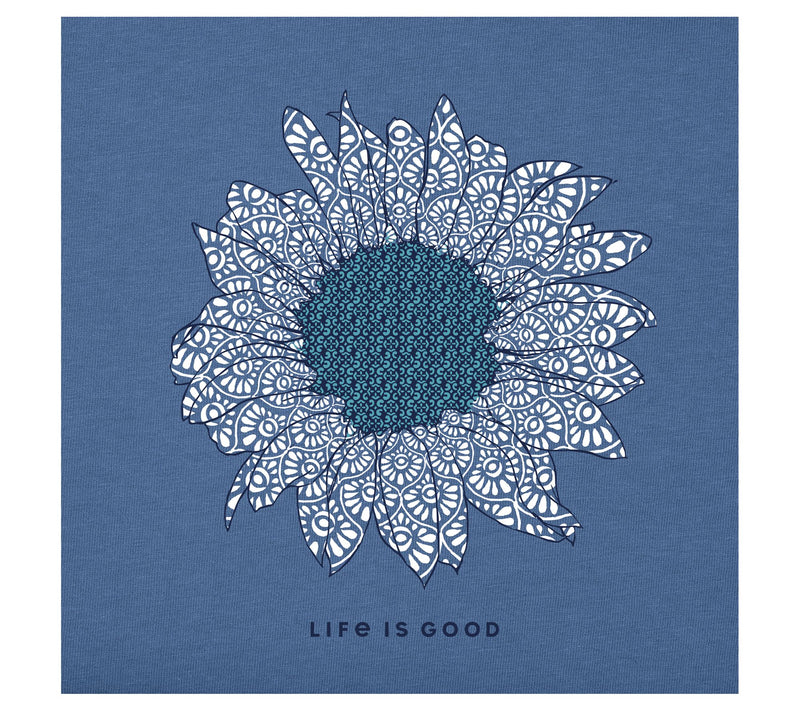Life is Good Women's French Sunflower Crusher V-Neck Tee — View 4