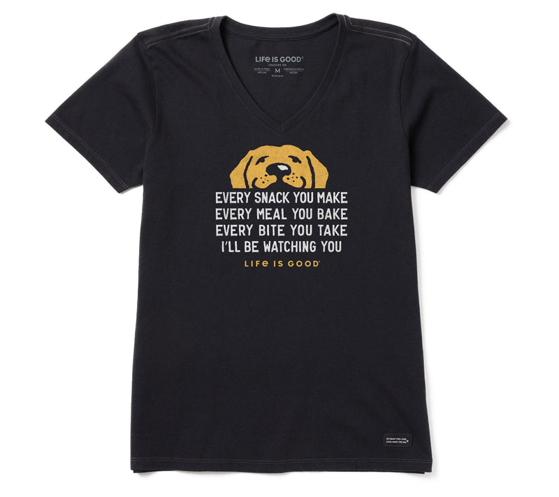 Life is Good Wo mens I'll Be Wa tching You Crus her V-Neck Tee — View 7