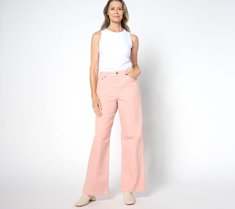 Me by Jennie Garth Regular Piece Dyed Relaxed Fit Jeans — View 3