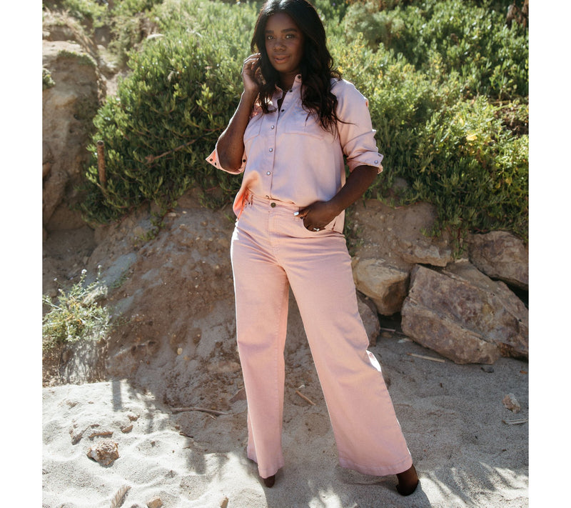 Me by Jennie Garth Regular Piece Dyed Relaxed Fit Jeans — View 5