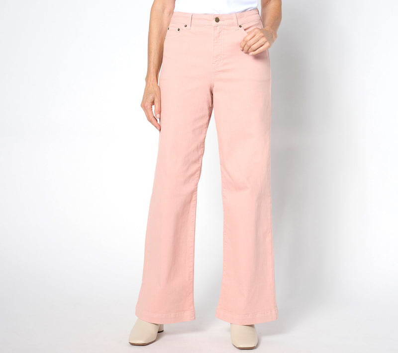 Me by Jennie Garth Tall Piece Dyed Relaxed Fit Jeans — Main view